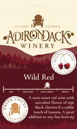 Adk Winery Wild Red Shelf Talker